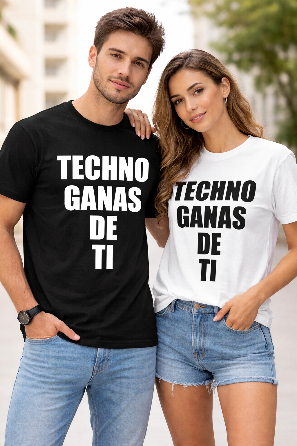 Camiseta - Techno Ganas de Ti